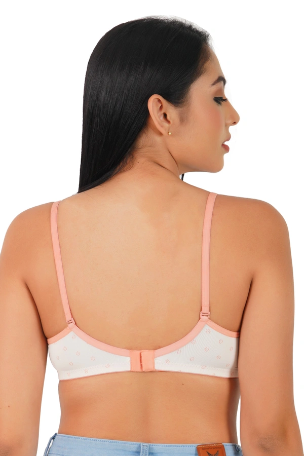 Ladyland Women Full Coverage Push-up Padded Bra - 34B, 100, Peach