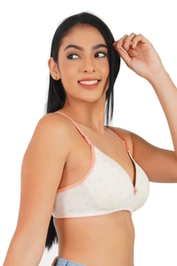Ladyland Women Full Coverage Push-up Padded Bra - 34B, 100, Peach