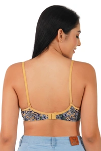 Ladyland Women Full Coverage Lite Padded Lycra Bra - 40B, 100, Yellow
