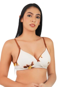 Ladyland women full coverage push-up padded bra - 30B, 100, Golden