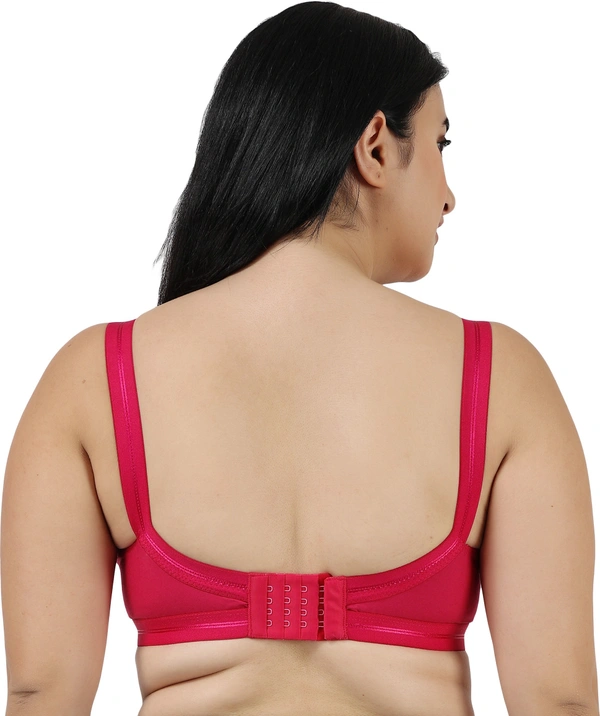 Ladyland Full Coverage Non padded Cotton Bra - 34C, No, Western Wear, PAck Of 2, Maroon::Maroon