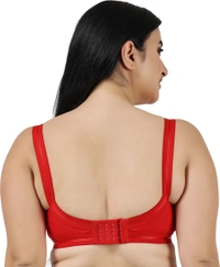 Ladyland Full Coverage Non padded Cotton Bra - 38C, No, Western Wear, PAck Of 2, Maroon::Red
