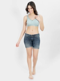 LADYLAND Women Full coverage  back 4 Hook bra - 32C, 100, GREEN, 1 BRA, All DAYS, N/A