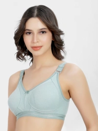 LADYLAND Women Full coverage  back 4 Hook bra - 32C, 100, GREEN, 1 BRA, All DAYS, N/A