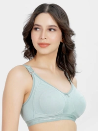 LADYLAND Women Full coverage  back 4 Hook bra - 32C, 100, GREEN, 1 BRA, All DAYS, N/A