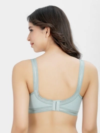 LADYLAND Women Full coverage  back 4 Hook bra - 32C, 100, GREEN, 1 BRA, All DAYS, N/A