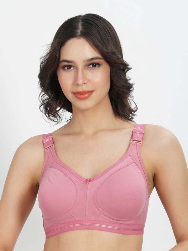 LADYLAND Women Full coverage  back 4 Hook bra - 32C, PEACH