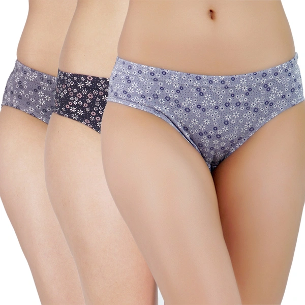 LADYLAND Women hipster Multicolor pack of 3 panty - S, 100, Multicolor, 3 Panty Combo