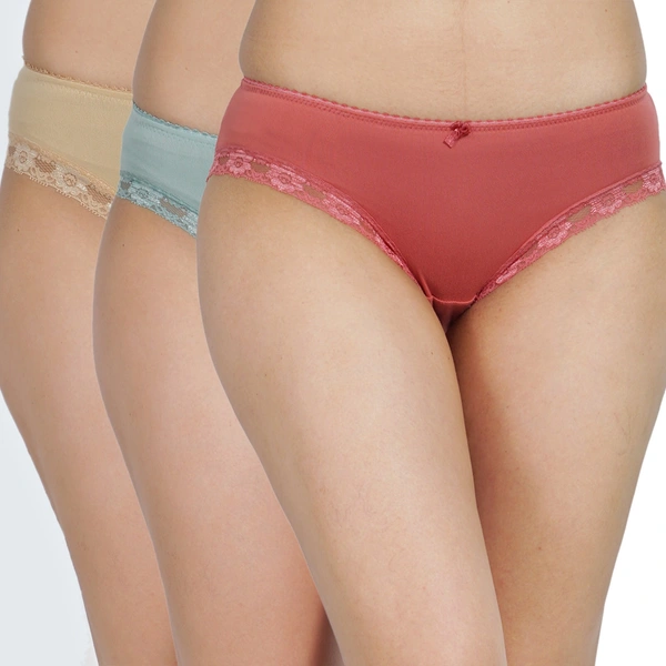 LADYLAND Women hipster Multicolor pack of 3 panty - XL