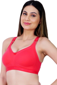 Ladyland Full Coverage Mould Cup Back 4 Hook bra - 40C, No, Western Wear, 1, Red