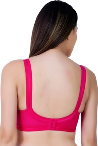 Ladyland Full Coverage Mould Cup Back 4 Hook bra - 40C, No, Western Wear, 1, Maroon
