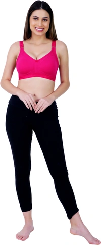 Ladyland Full Coverage Mould Cup Back 4 Hook bra - 40C, No, Western Wear, 1, Maroon