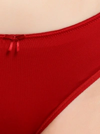 Ladyland Padded Mould Cup Seamless Lingerie set - 34B, Maroon