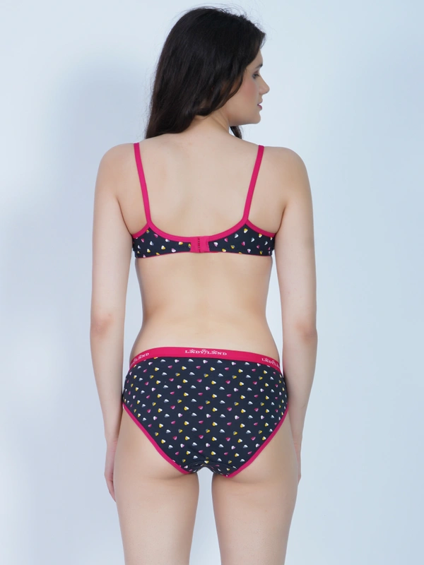 Ladyland Net Padded Set(30-36) - 32B, Pack Of-1, Pink::Blue