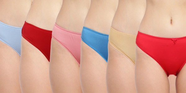 Ladyland Full Coverage Non padded Cotton Bra - M, Pack of 3 panty combo