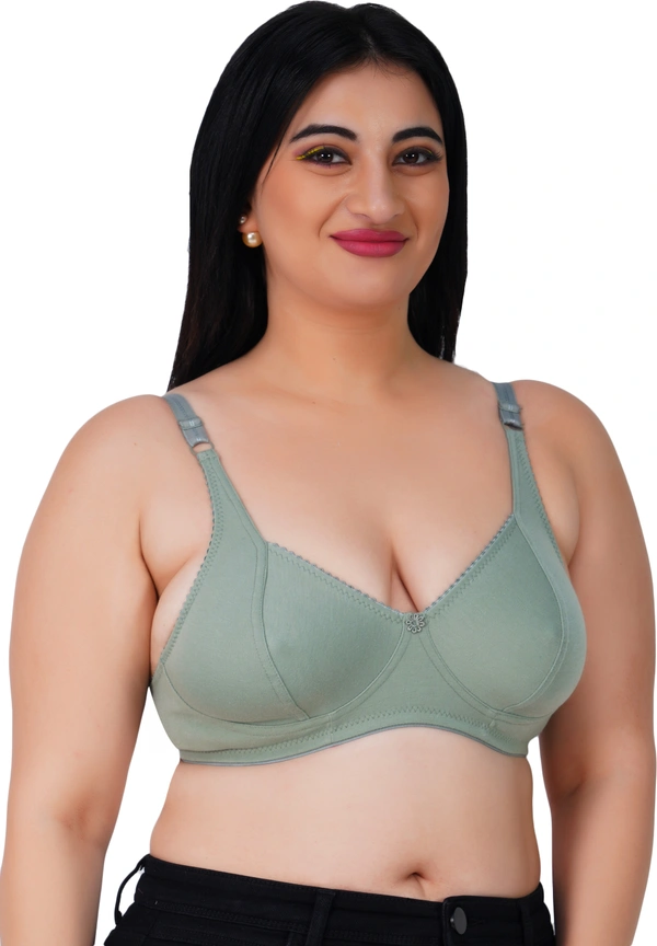 Ladyland WOMEN BRA-g(28-40) - 28B, No, Western Wear, 1, Orange::Green::Blue