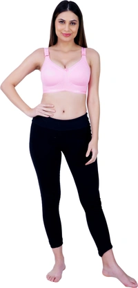 Ladyland Full Coverage Mould Cup Back 4 Hook bra - 34C, No, Western Wear, 1, Pink