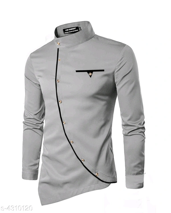 Stylish Men Kurtas Grey - Grey