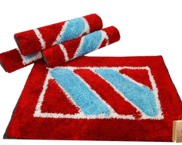 Fashionable Bathmates - Red & lightblue
