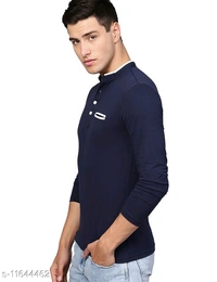 Eyebogler Cotton Round Neck Men Tshirts - Black