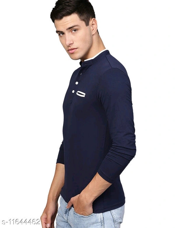 Eyebogler Cotton Round Neck Men Tshirts - Black
