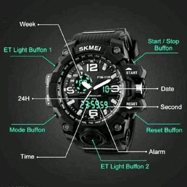 Trendy Men Watche  - Black