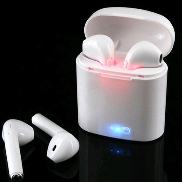 i7S Bluetooth Airpods - White