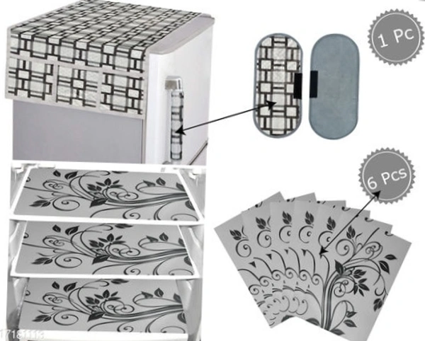 Combo Pack Of Fridge Cover  - Color Combo 2