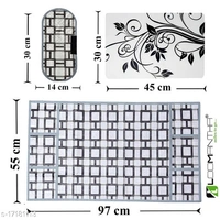 Combo Pack Of Fridge Cover  - Color Combo 2