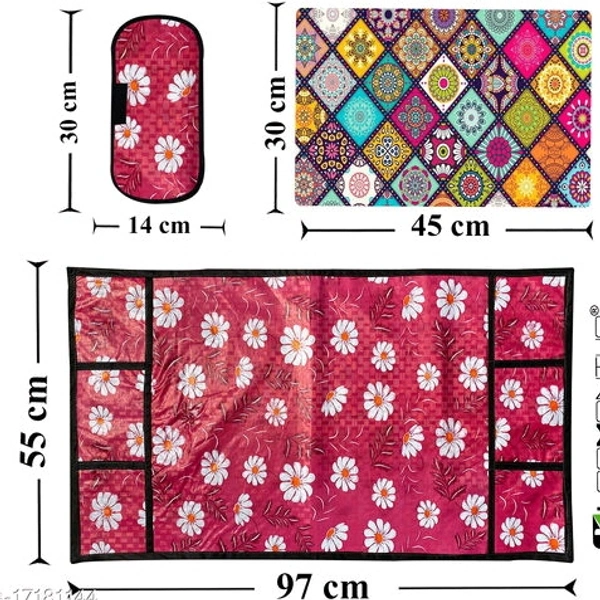 Combo Pack Of Fridge Cover  - Color Combo 3