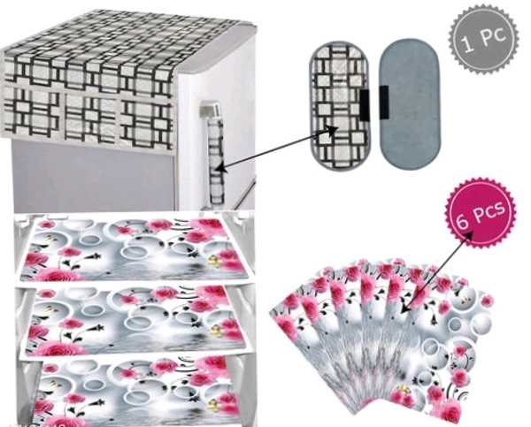 Combo Pack Of Fridge Cover  - Color Combo 4