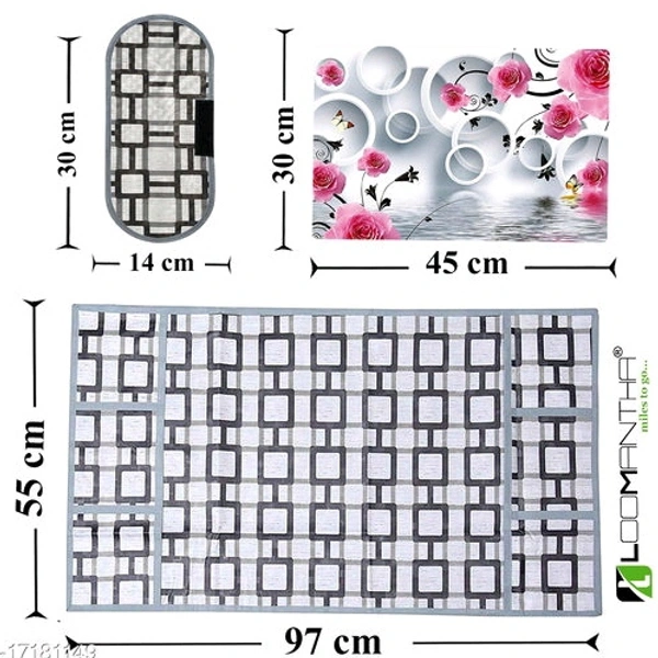Combo Pack Of Fridge Cover  - Color Combo 4