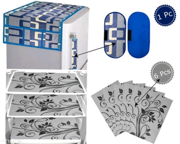 Combo Pack Of Fridge Cover  - Color Combo 5