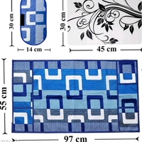 Combo Pack Of Fridge Cover  - Color Combo 5