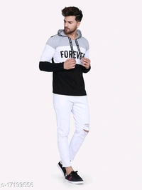 Shap Typography Men's Hooded T-shirts - Grey