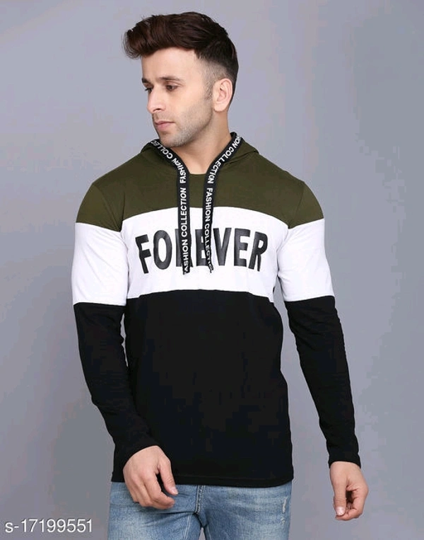 Shap Typography Men's Hooded T-shirts - Classy