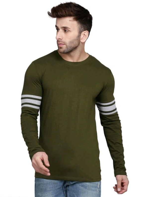 Men's Round Neck T-shirt - Olive