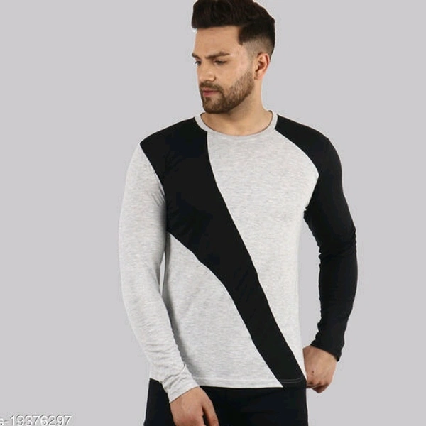 Lecowar Men T-shirt  - Grey Black