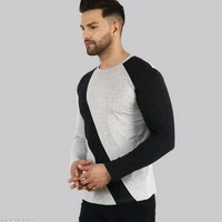 Lecowar Men T-shirt  - Grey Black