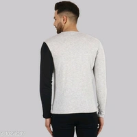 Lecowar Men T-shirt  - Grey Black