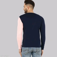 Lecowar Men T-shirt  - Navy Blue Peach