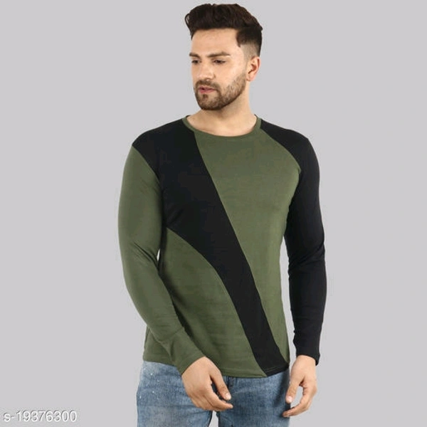 Lecowar Men T-shirt  - Olive Black