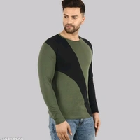 Lecowar Men T-shirt  - Olive Black