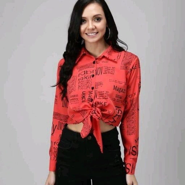 Designer Women Shirts - Red