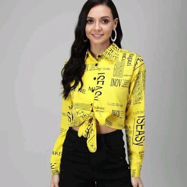 Designer Women Shirts - Yellow