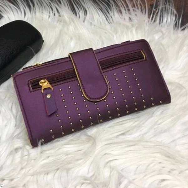 Anshu Pu Leather Women Wallet - Purpel