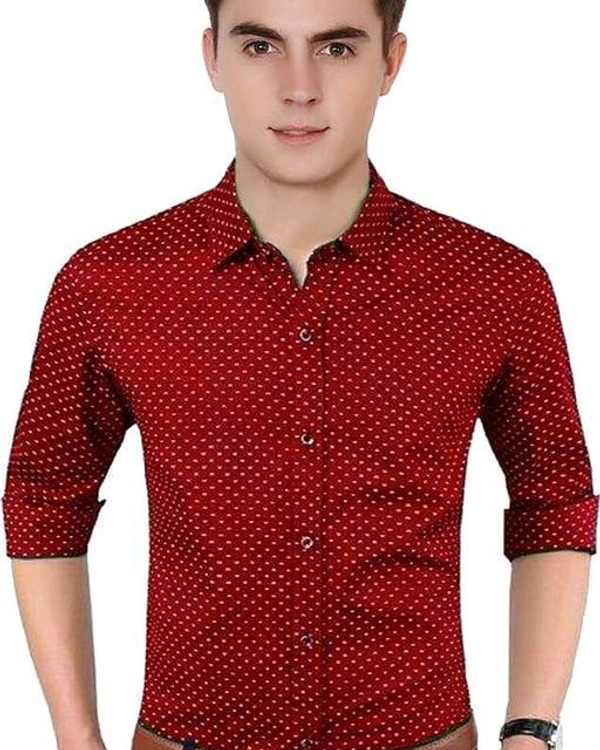 Retro Men Shirt - Red 