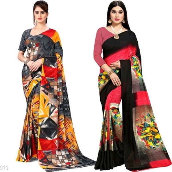 Kashvi Georgette Saree Combo  - Pack 1