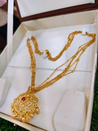 5 steps chain with dollar - short chain, multi colour