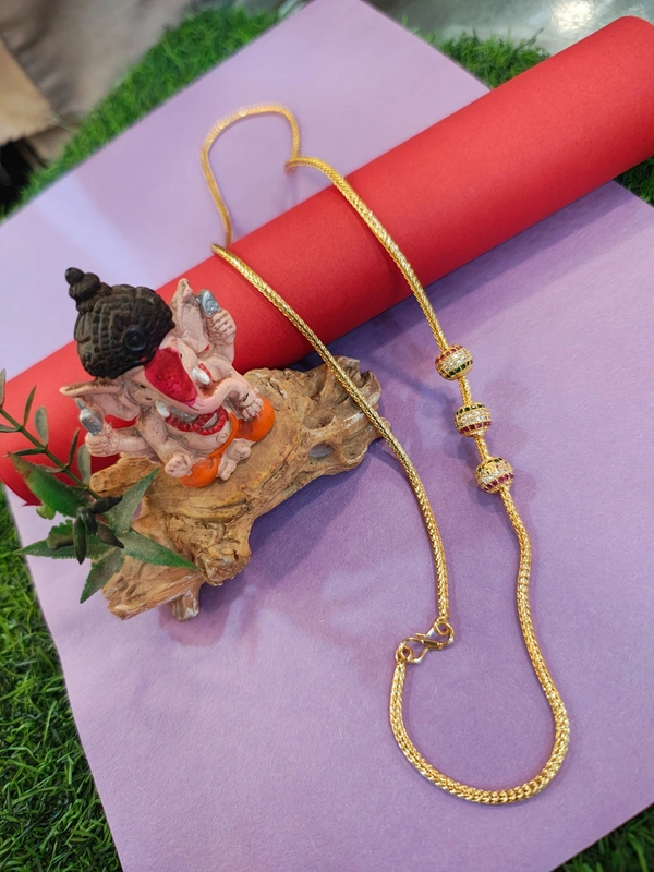 Side ball long chain - long chain, Multi colour